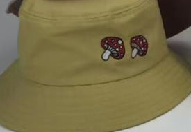 Mushroom Embroidery Bucket Hats