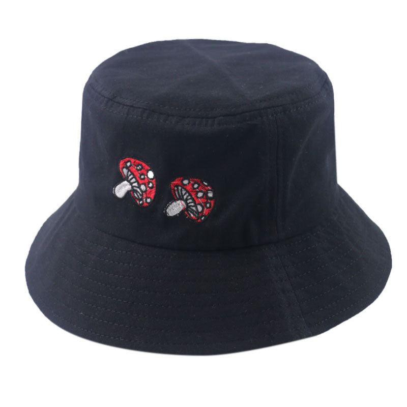 Mushroom Embroidery Bucket Hats