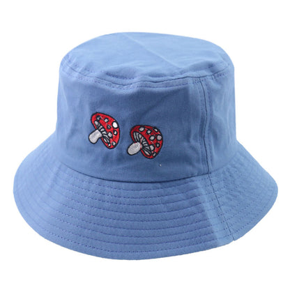 Mushroom Embroidery Bucket Hats