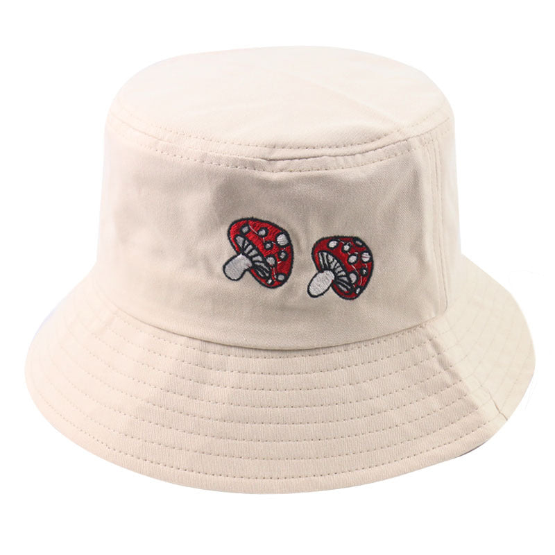 Mushroom Embroidery Bucket Hats