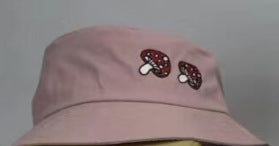 Mushroom Embroidery Bucket Hats